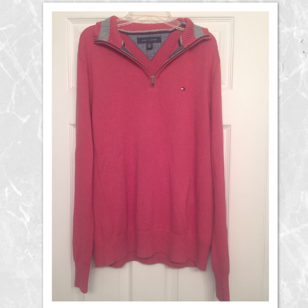 Red Tommy Hilfiger pullover!